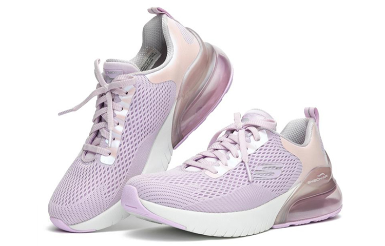 Lookbook Skechers Skech-Air Stratus 女款 紫白粉色