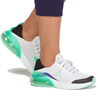 Details for Skechers Skech-Air Stratus 耐磨低筒訓練鞋 女款 白黑綠