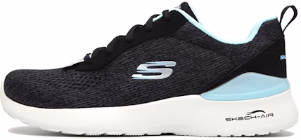 (Women) Skechers Skech-Air Dynamight Black/Blue 149340-BKTQ (Women) Skechers Skech-Air Dynamight Black/Blue 149340-BKTQ