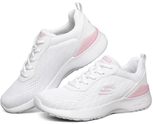 Skechers SKECH-AIR Dynamight 低筒 跑步鞋 女裝 淺粉白 Lookbook Skechers SKECH-AIR Dynamight 低筒 跑步鞋 女裝 淺粉白
