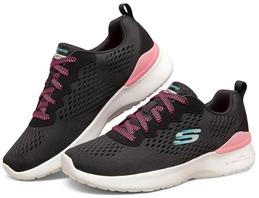 (W) Skechers Skech-Air Dynamight Rendah Hitam/Merah Jambu 149349-BKPK Lookbook (W) Skechers Skech-Air Dynamight Rendah Hitam/Merah Jambu 149349-BKPK