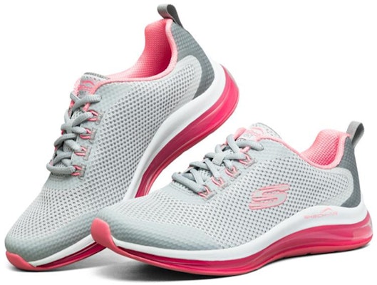 Skechers Skech-Air Element 2.0 女款 白粉灰色 Lookbook Skechers Skech-Air Element 2.0 女款 白粉灰色