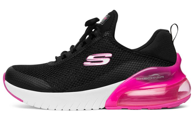 (Women) Skechers Skech-Air Stratus Running Shoes Black/White/Pink 13276-BKHP