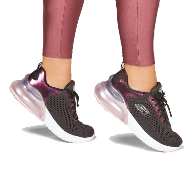 (W) Skechers Skech-Air Stratus Black/White/Pink 圖 6