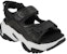 (W) Skechers Cali Stamina V2 Sandal 'Hitam Putih' 896052-BLK