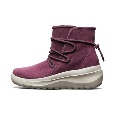 (W) Skechers Skyhigh Ultra 'Burgundy Faux Fur'