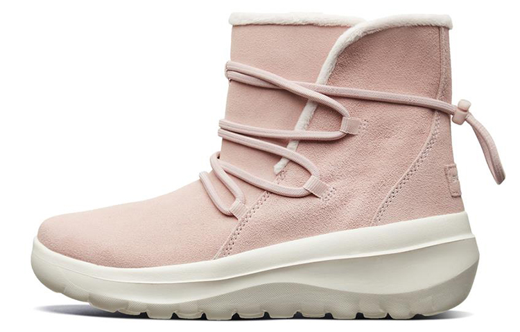 (Women) Skechers Skyhigh Ultra 'Light Pink Faux Fur Snow Boots' 15547-LTPK