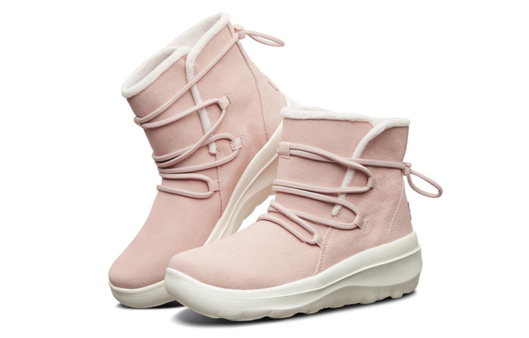 Lookbook (W) Skechers Skyhigh Ultra '淡粉色人造毛雪地靴' 15547-LTPK