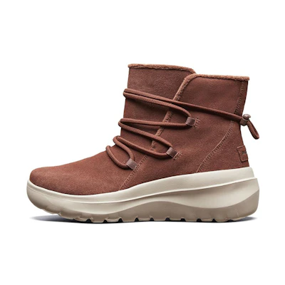 (W) Skechers Skyhigh Ultra 'Taupe Faux Fur'