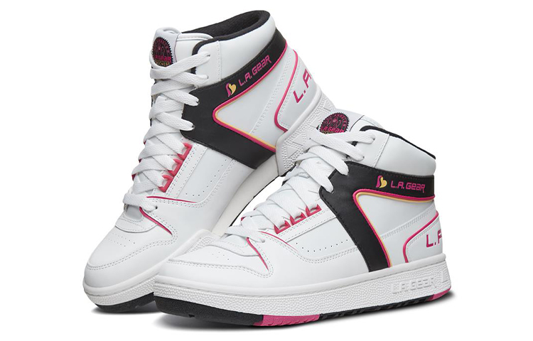 Lookbook (W) （女性用）スケッチャーズ スラマーズ ハイ 'ホワイト ブラック' 74312-WBHP 74312-WBHP