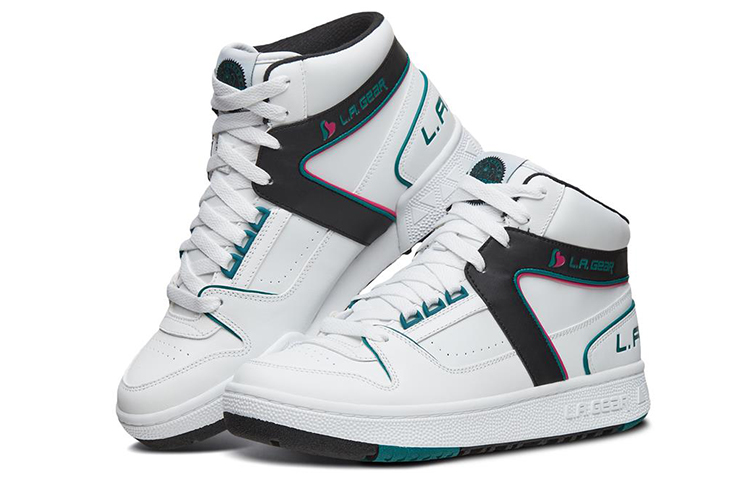 Lookbook (W) Skechers Slammers 高帮‘白黑蓝’运动鞋 74312-WBKT