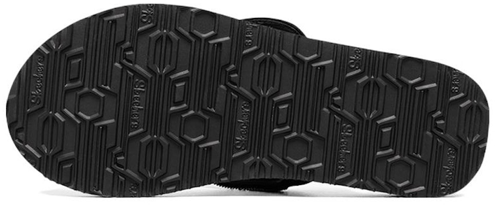 (W) Skechers Sandal Slide 'Black Rainbow' Hitam Pelangi 119143-MLT Shop (W) Skechers Sandal Slide 'Black Rainbow' Hitam Pelangi 119143-MLT