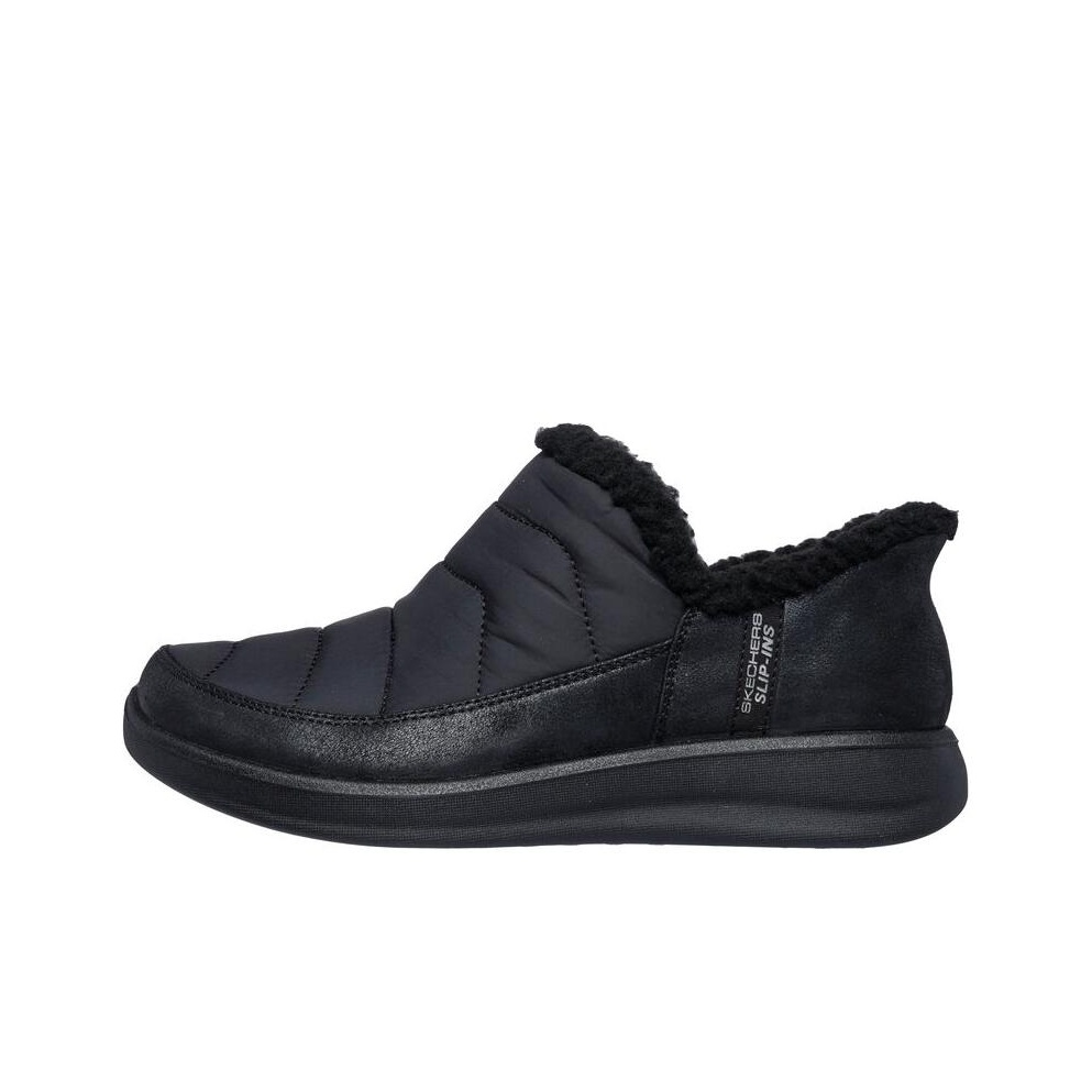 (Women) Skechers Slip-ins Cozy Escape Snowpuff Casual Shoes - Black 168113-BBK