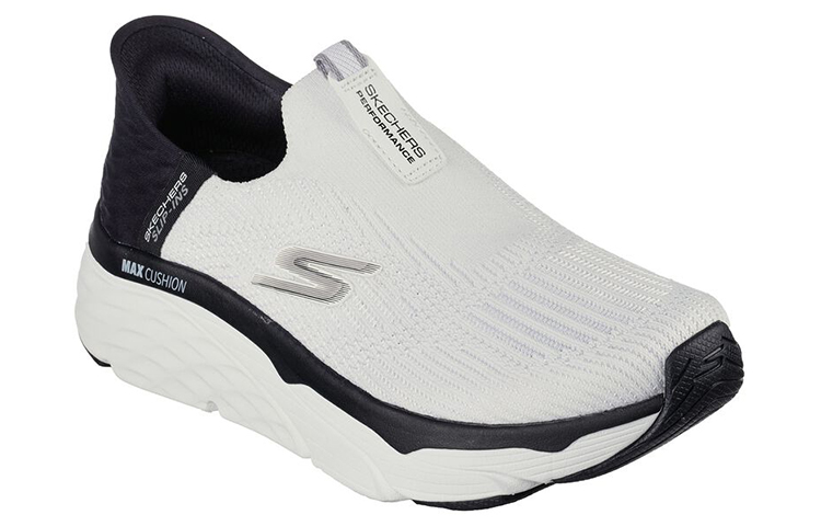 (W) Skechers Slip-ins Max Cushioning 'White Black' 圖 3