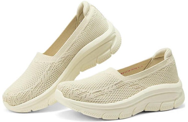 (Women) Skechers Slip-On 'Beige' 158585-NAT Lookbook (Women) Skechers Slip-On 'Beige' 158585-NAT