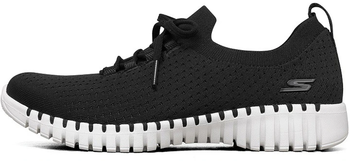 women-skechers-slip-on-black-124307-bkw