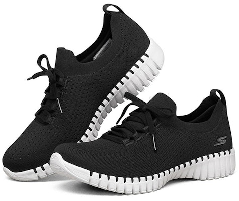 (W) Skechers Sin Cordones 'Negro' 124307-BKW Lookbook (W) Skechers Sin Cordones 'Negro' 124307-BKW