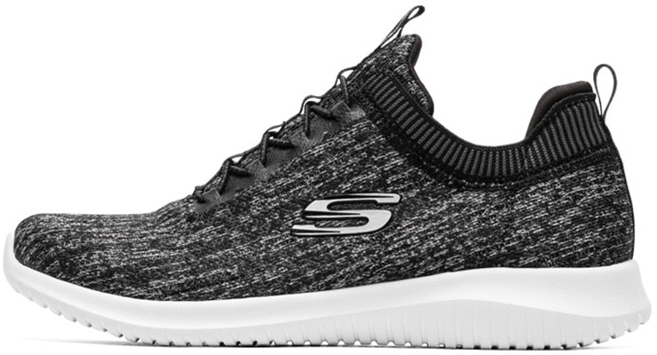 women-skechers-slip-on-black-grey-12831-bkgy