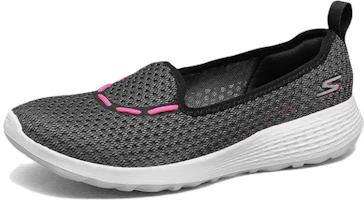 Lookbook Skechers 透氣網布一腳蹬運動休閒鞋 女款 黑