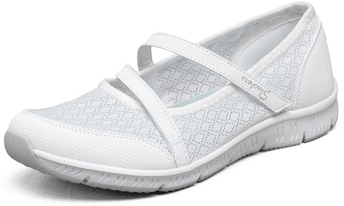 (W) 스케쳐스 통풍 화이트 슬립온 (Seu-ke-chyeo-seu Tongpung Hwaiteu Seullipon) 100354-WHT Lookbook (W) 스케쳐스 통풍 화이트 슬립온 (Seu-ke-chyeo-seu Tongpung Hwaiteu Seullipon) 100354-WHT