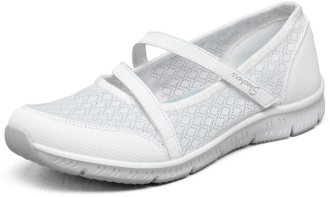 (W) (女性用)スケッチャーズ スリッポン『通気性ホワイト』100354-WHT 100354-WHT Lookbook (W) (女性用)スケッチャーズ スリッポン『通気性ホワイト』100354-WHT 100354-WHT