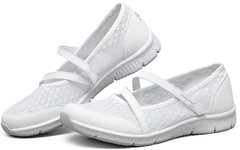 (W) 스케쳐스 통풍 화이트 슬립온 (Seu-ke-chyeo-seu Tongpung Hwaiteu Seullipon) 100354-WHT Shop (W) 스케쳐스 통풍 화이트 슬립온 (Seu-ke-chyeo-seu Tongpung Hwaiteu Seullipon) 100354-WHT