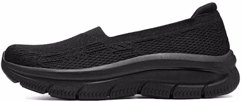 (Women) Skechers Slip-On 'Comfort Black' 158585-BBK (Women) Skechers Slip-On 'Comfort Black' 158585-BBK