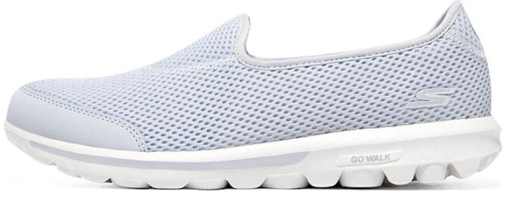 (Women) Skechers Slip-On 'Grey Blue' 124979-LTBL Buy (Women) Skechers Slip-On 'Grey Blue' 124979-LTBL