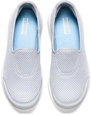 (Women) Skechers Slip-On 'Grey Blue' 124979-LTBL Lookbook (Women) Skechers Slip-On 'Grey Blue' 124979-LTBL