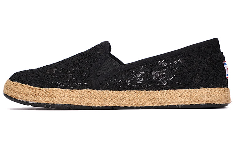 (Women) Skechers Slip-on Lace Shoes 'Black' 733774-BLK