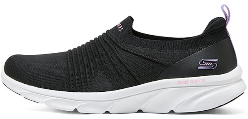 (Women) Skechers Slip-On Low 'Black and White' 104339-BKW Buy (Women) Skechers Slip-On Low 'Black and White' 104339-BKW