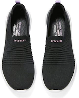 Lookbook (W) Skechers Slip-On Rendah 'Hitam Putih' 104339-BKW