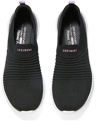 (Women) Skechers Slip-On Low 'Black and White' 104339-BKW Lookbook (Women) Skechers Slip-On Low 'Black and White' 104339-BKW