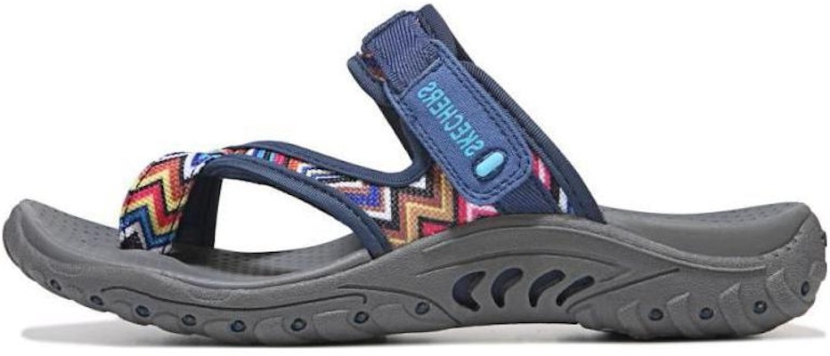 (Women) Skechers Slip-On Sandal 'Grey Blue' 55108 Buy (Women) Skechers Slip-On Sandal 'Grey Blue' 55108