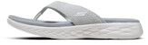(W) Skechers Selipar Tanpa Tali 'Keselesaan Kelabu' 140703-GRY
