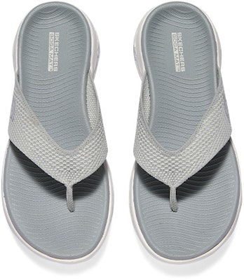 (Women) Skechers Slip-On Sandal 'Grey Comfort' 140703-GRY Shop (Women) Skechers Slip-On Sandal 'Grey Comfort' 140703-GRY