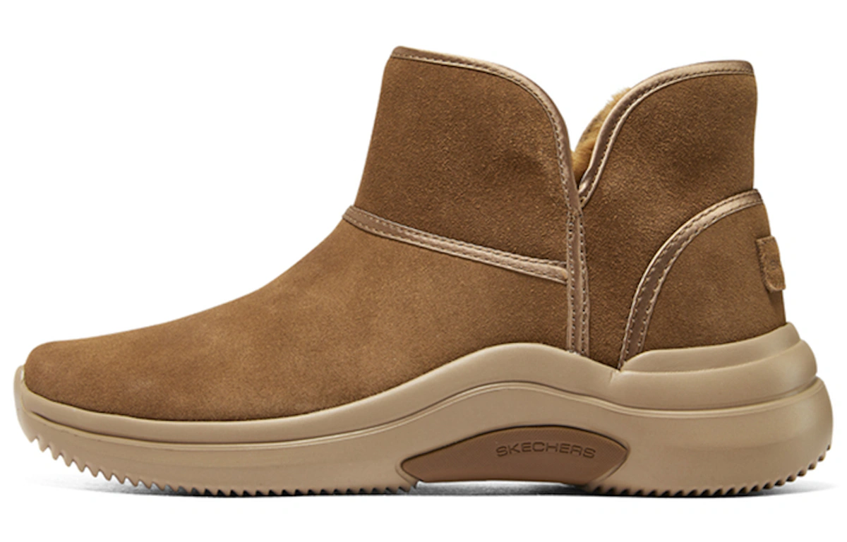 (Women) Skechers Slip-On Snow Boots 'Brown'