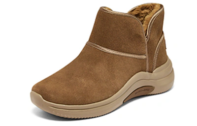 (Women) Skechers Slip-On Snow Boots 'Brown'