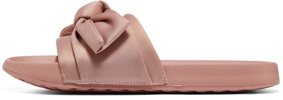 (Women) Skechers Slip-On Sport Flat Slides 'Pink Bow' 31533-ROS (Women) Skechers Slip-On Sport Flat Slides 'Pink Bow' 31533-ROS