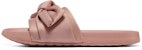 (Women) Skechers Slip-On Sport Flat Slides 'Pink Bow' 31533-ROS