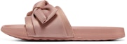 Buy (Women) Skechers Slip-On Sport Flat Slides 'Pink Bow' 31533-ROS