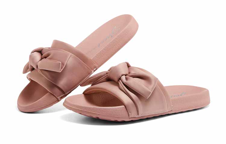 (W) Skechers Slip-On Sport Flat Slides 'Pink Bow' 圖 3