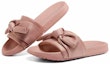 Lookbook (Women) Skechers Slip-On Sport Flat Slides 'Pink Bow' 31533-ROS