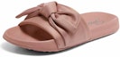 Shop (Women) Skechers Slip-On Sport Flat Slides 'Pink Bow' 31533-ROS