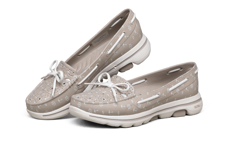 Lookbook (Women) Skechers Slip-On Sport Sandal 'Grey Brown' 111107-TPE