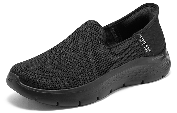 Lookbook (W) スケッチャーズ スリップイン 黒 ローカット (Sukecchaazu Surippuin Kuro Rookatto) 124963-BBK