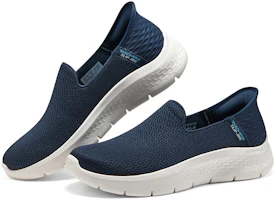 Shop (W) Skechers Slip Ins 'Azul Blanco' 124963-NVY
