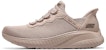 (W) Skechers Slip-ins Bobs Sport Squad Chaos 'Wonder Mauve' Wanita 117500-TAN