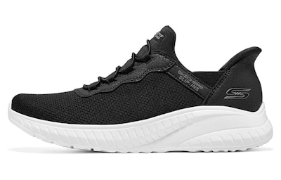 (Women) Skechers Slip-ins Bobs Sport Squad Chaos 'Black White'