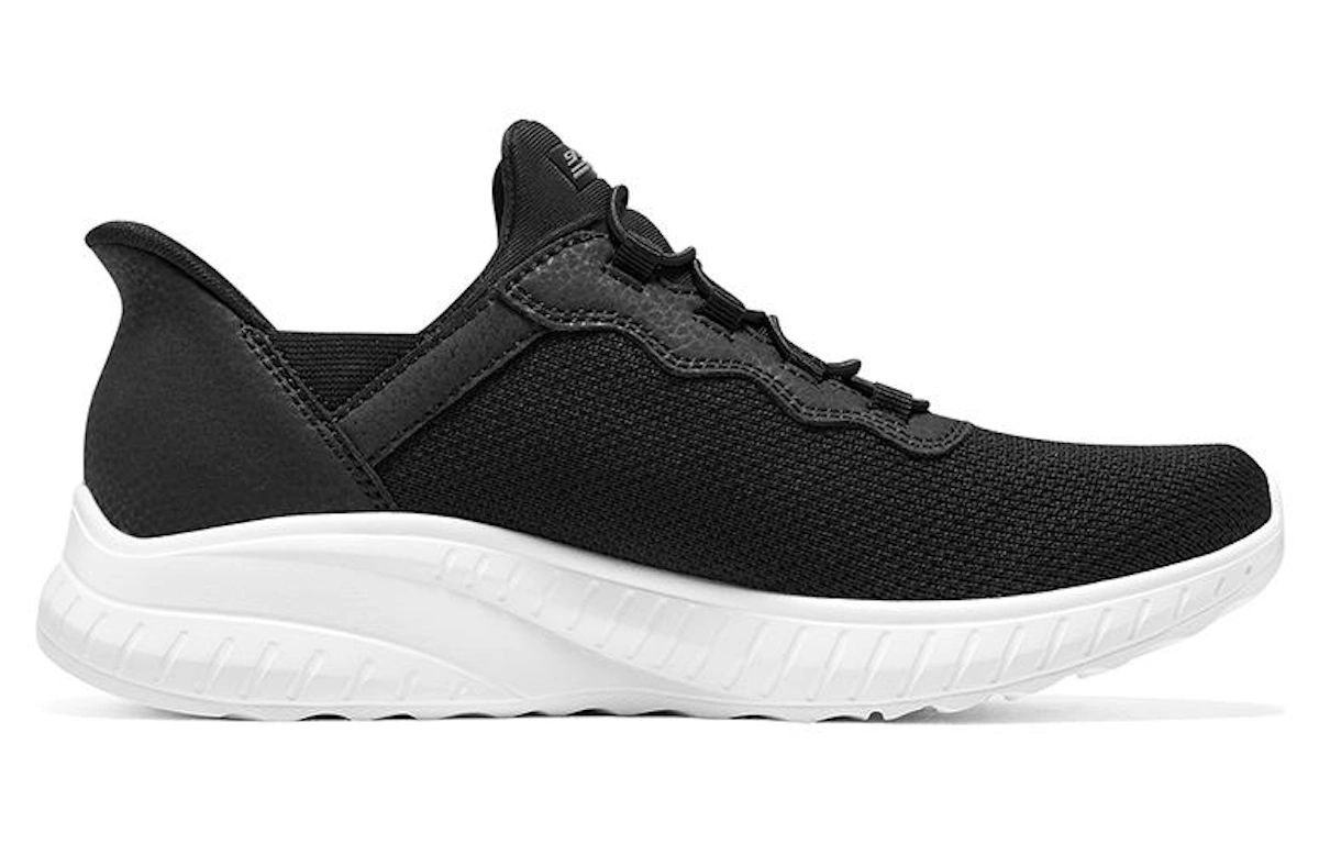 (Women) Skechers Slip-ins Bobs Sport Squad Chaos 'Black White'